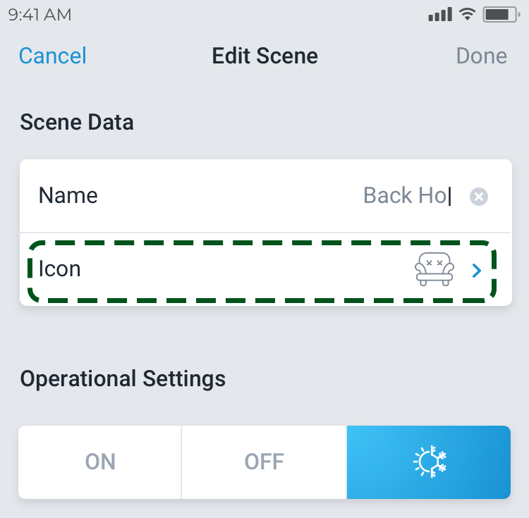 Scenes select icon