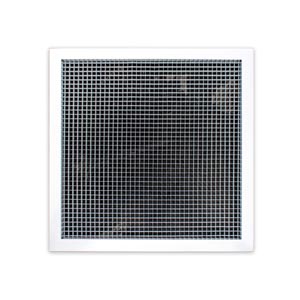 Reticulate return grille for modular ceiling